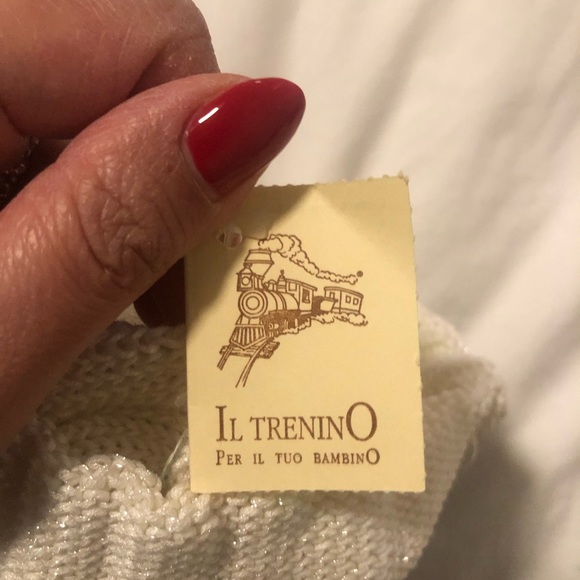 Il trenino baby girls metallic knit hat - Picture 2 of 2